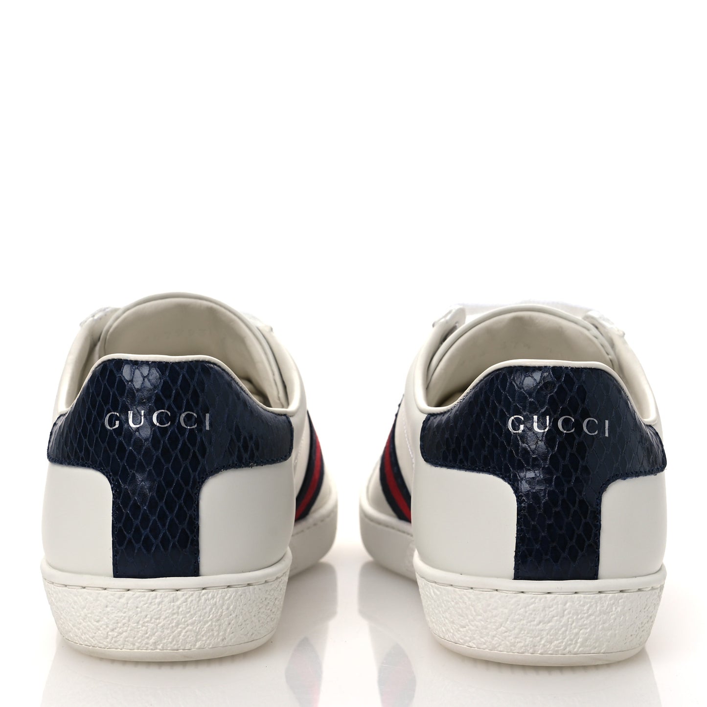 Calfskin Ayers Web Womens Ace Sneakers 37.5 White Blue