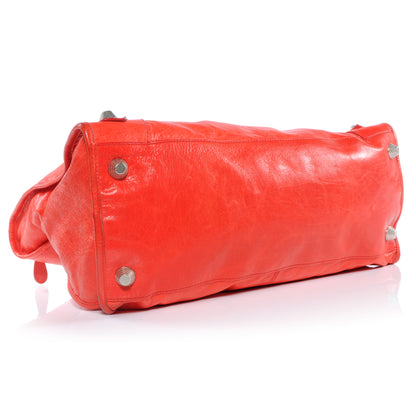 Balenciaga Agneau Giant 21 Silver Hardware Work Vermillion 4 of 9