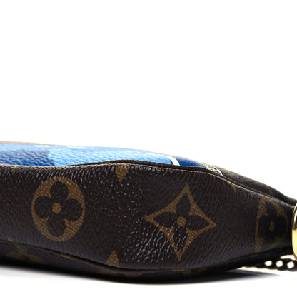 Louis Vuitton Monogram 2019 Christmas Animation Mini Venice Pochette Accessories Blue 9 of 9