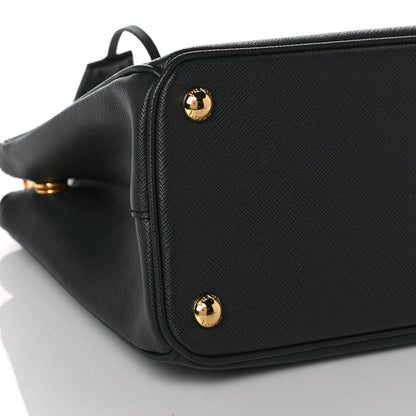 Prada Saffiano Small Galleria Double Zip Tote Smeraldo 8 of 9