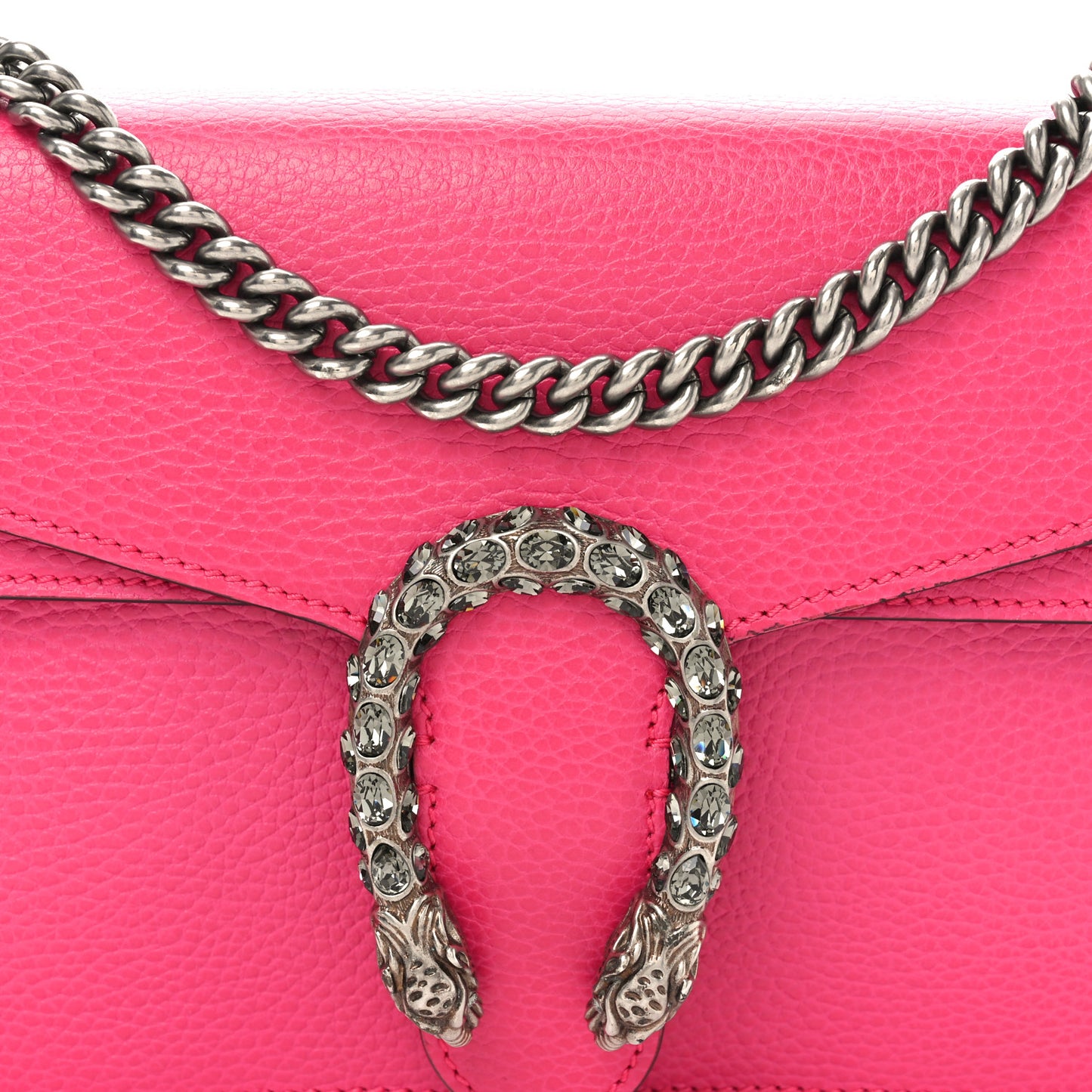 Dollar Calfskin Small Dionysus Shoulder Bag Box Pink