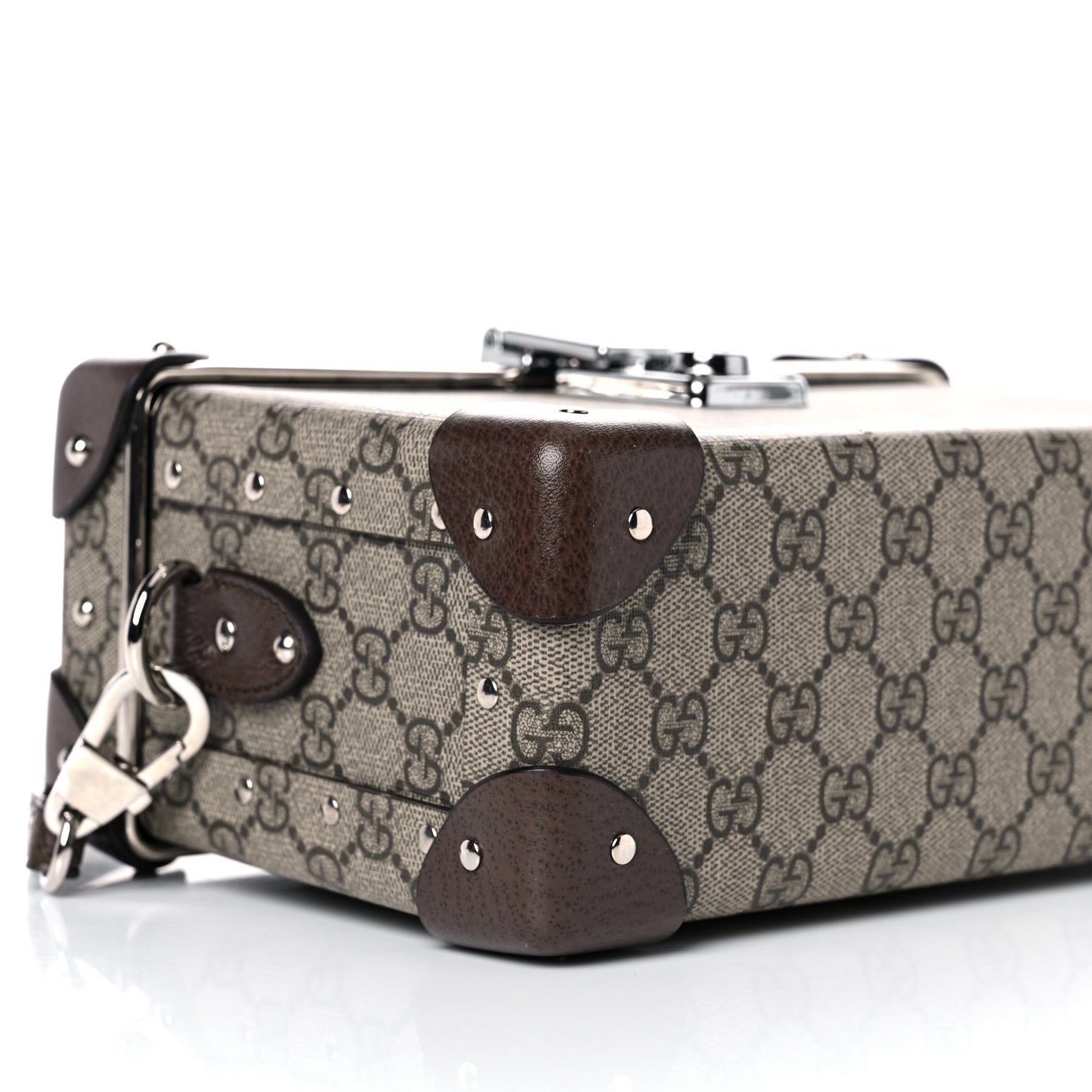 Gucci GG Supreme Monogram Globe-Trotter Beauty Case Brown 7 of 15