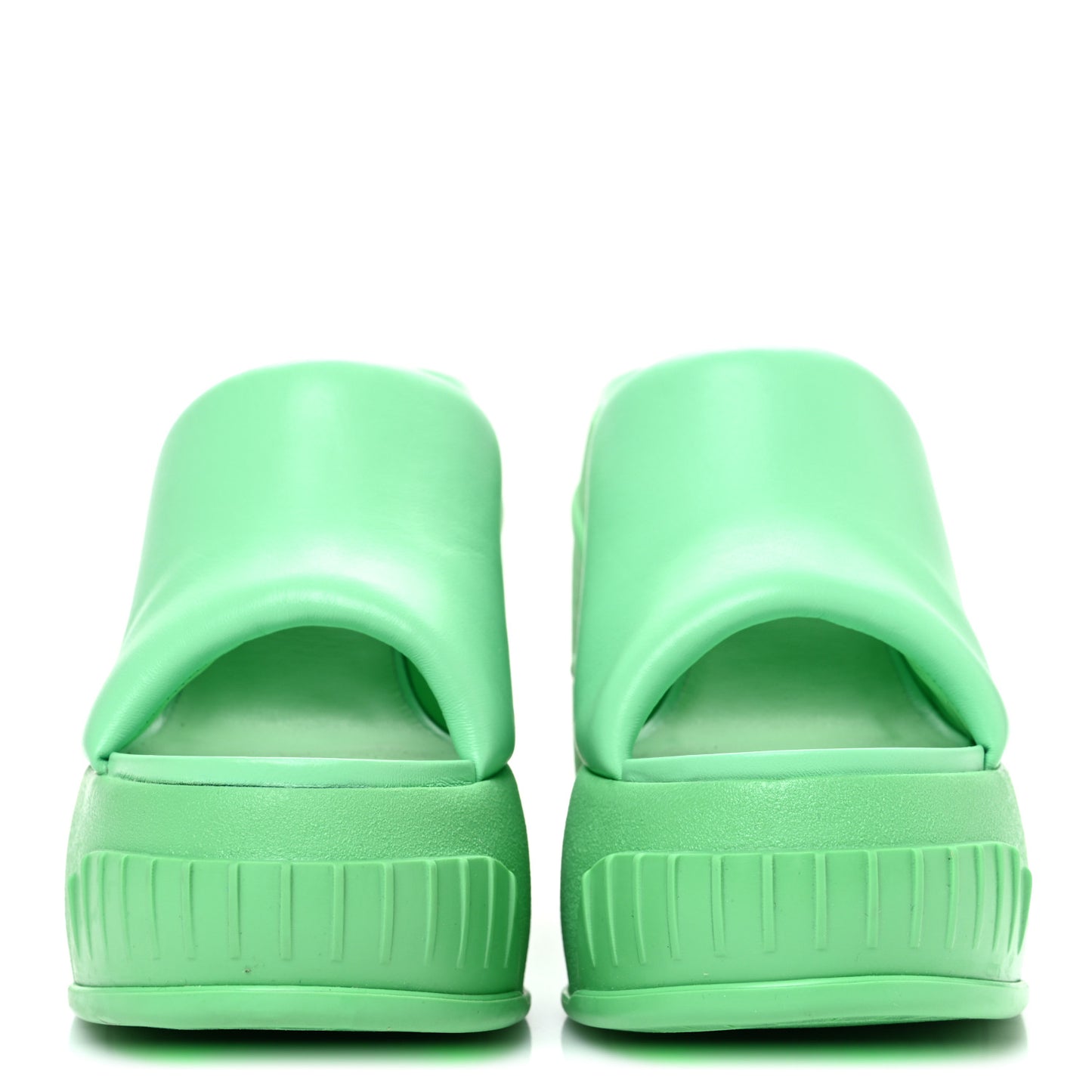 Nappa Fashion Show Platform 140mm Slide Sandals 41 Bouquet
