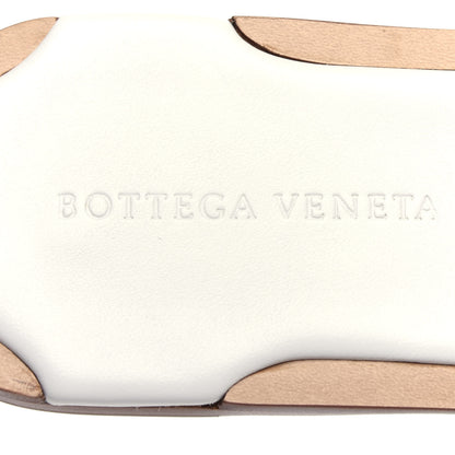 Bottega Veneta Nappa Intrecciato Squared Toe Flat Sandals 37.5 White 7 of 10