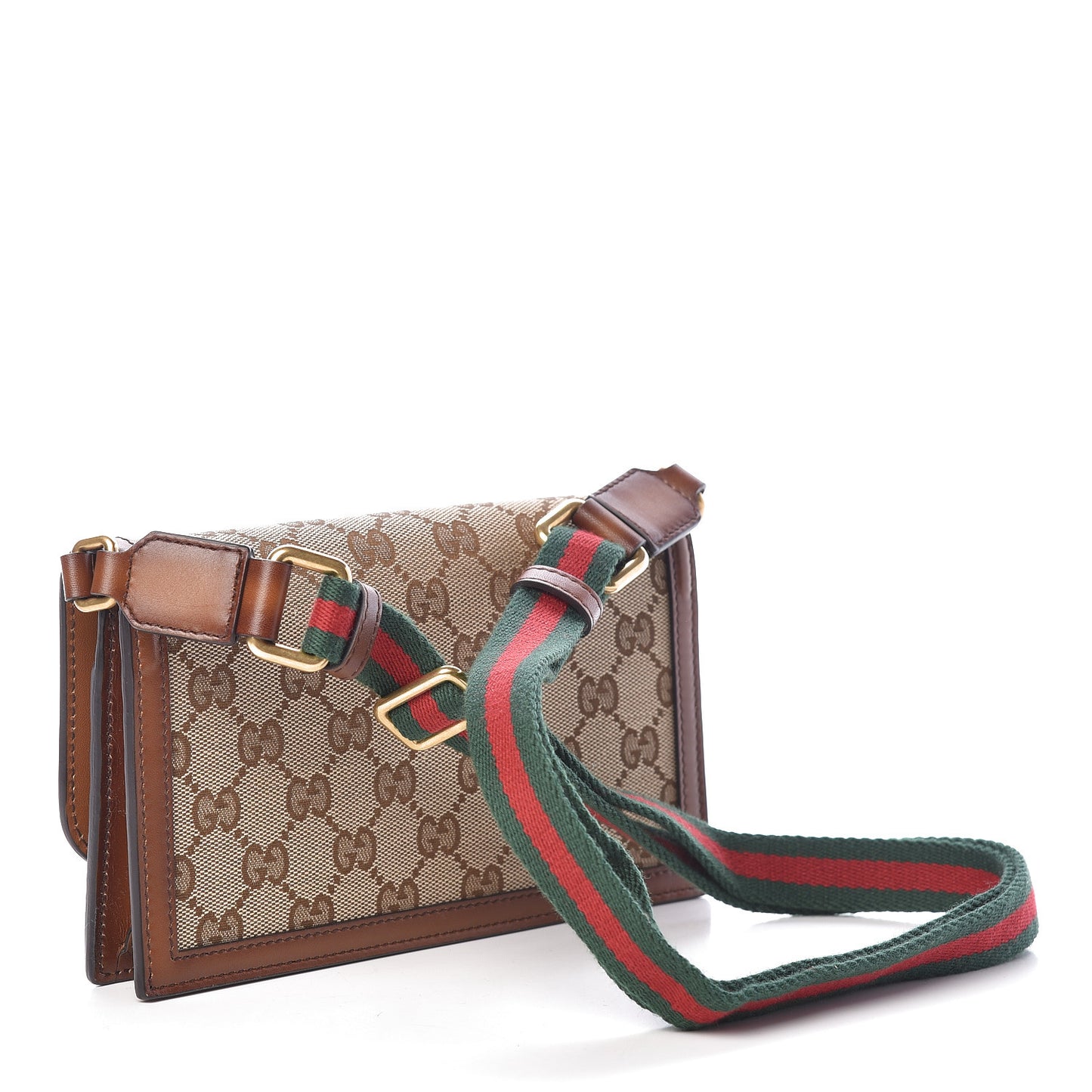 Monogram Lady Web Convertible Wallet Beige Cuir