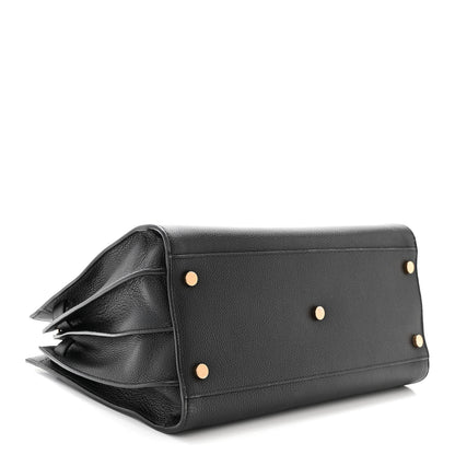 Saint Laurent Grained Calfskin Small Supple Sac De Jour Black 4 of 10