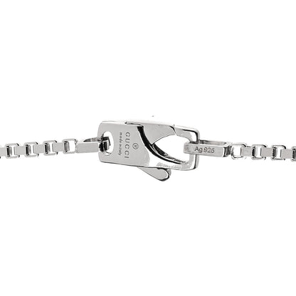 Gucci Sterling Silver Bar Pendant Necklace 4 of 5