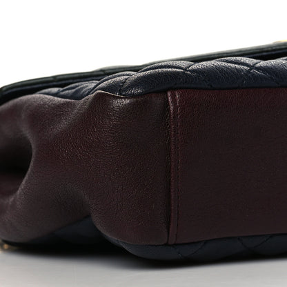 Saint Laurent Sheepskin Tri-Color Tri-Quilt Monogram Medium College Bag 8 of 9