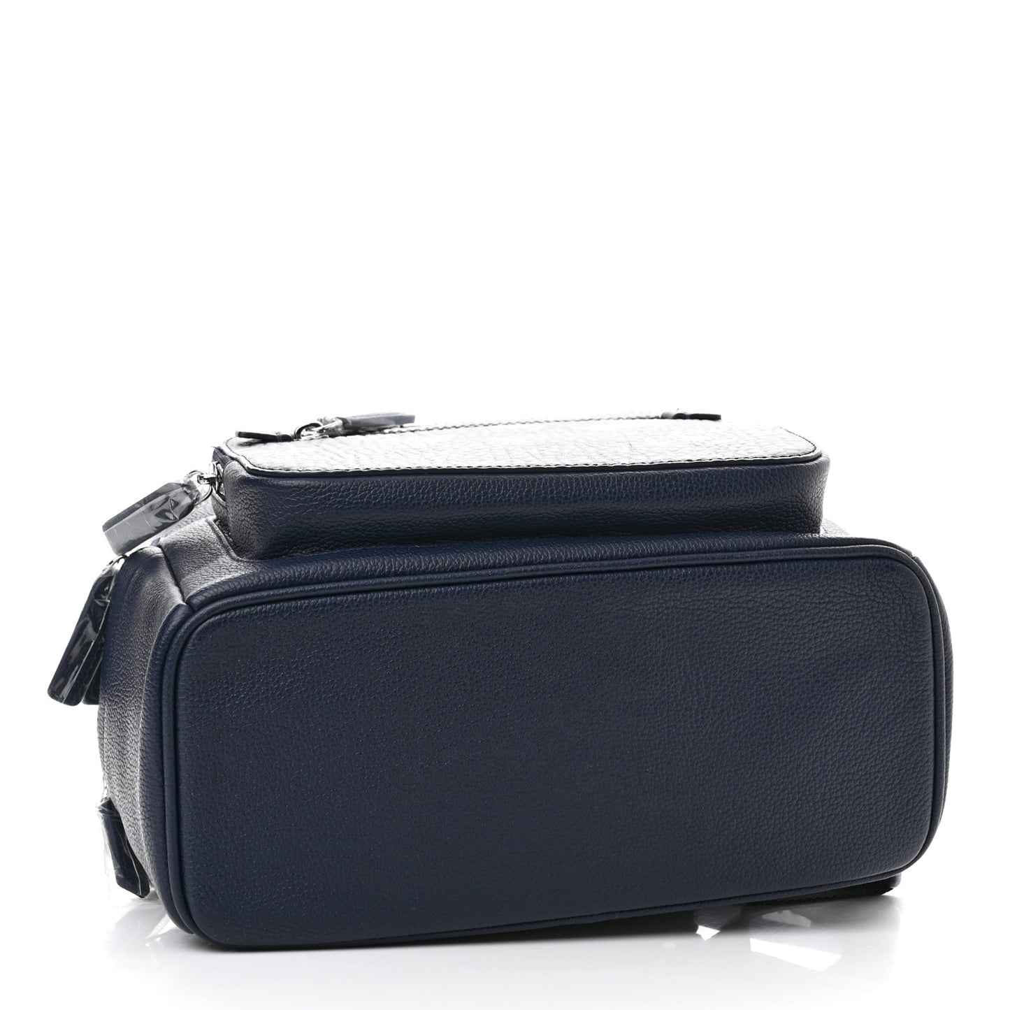 Calfskin Visetos Floral Leopard Klassik Small Stark Backpack Blue Black