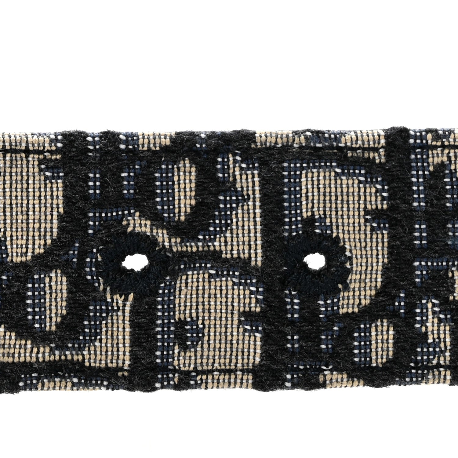 Christian Dior Oblique 35mm Belt 100 40 Blue Multi 3 of 7