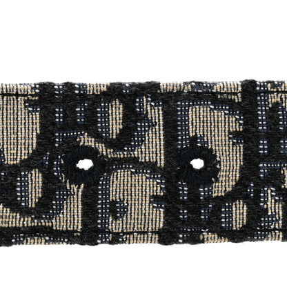Christian Dior Oblique 35mm Belt 100 40 Blue Multi 3 of 7
