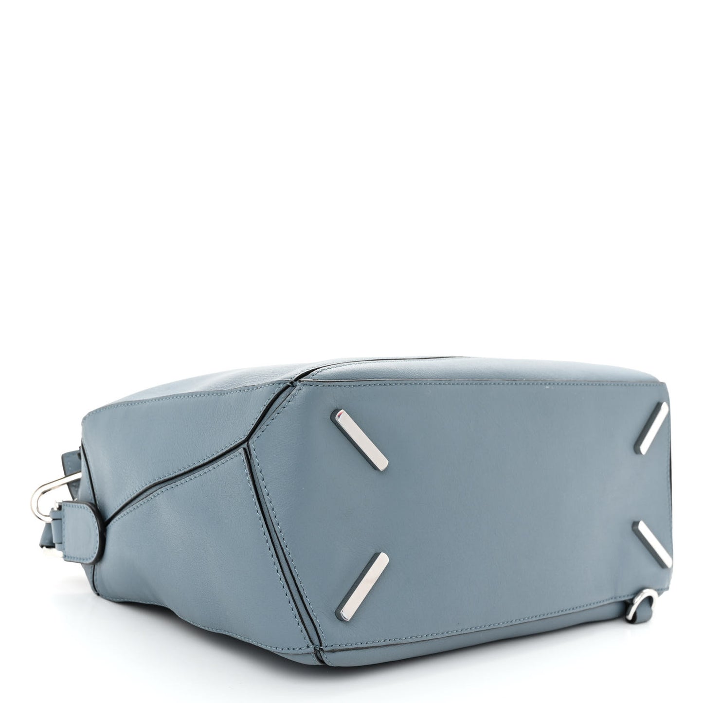 Calfskin Medium Puzzle Bag Stone Blue