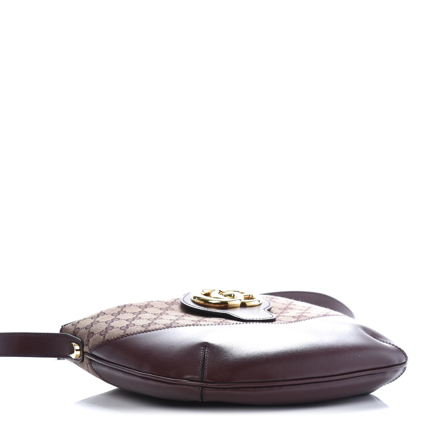 GG Monogram Calfskin Medium Arli Shoulder Bag Sahara Rubino Chardonnay