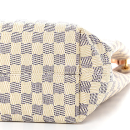 Louis Vuitton Damier Azur Graceful MM Rose Ballerine 9 of 9