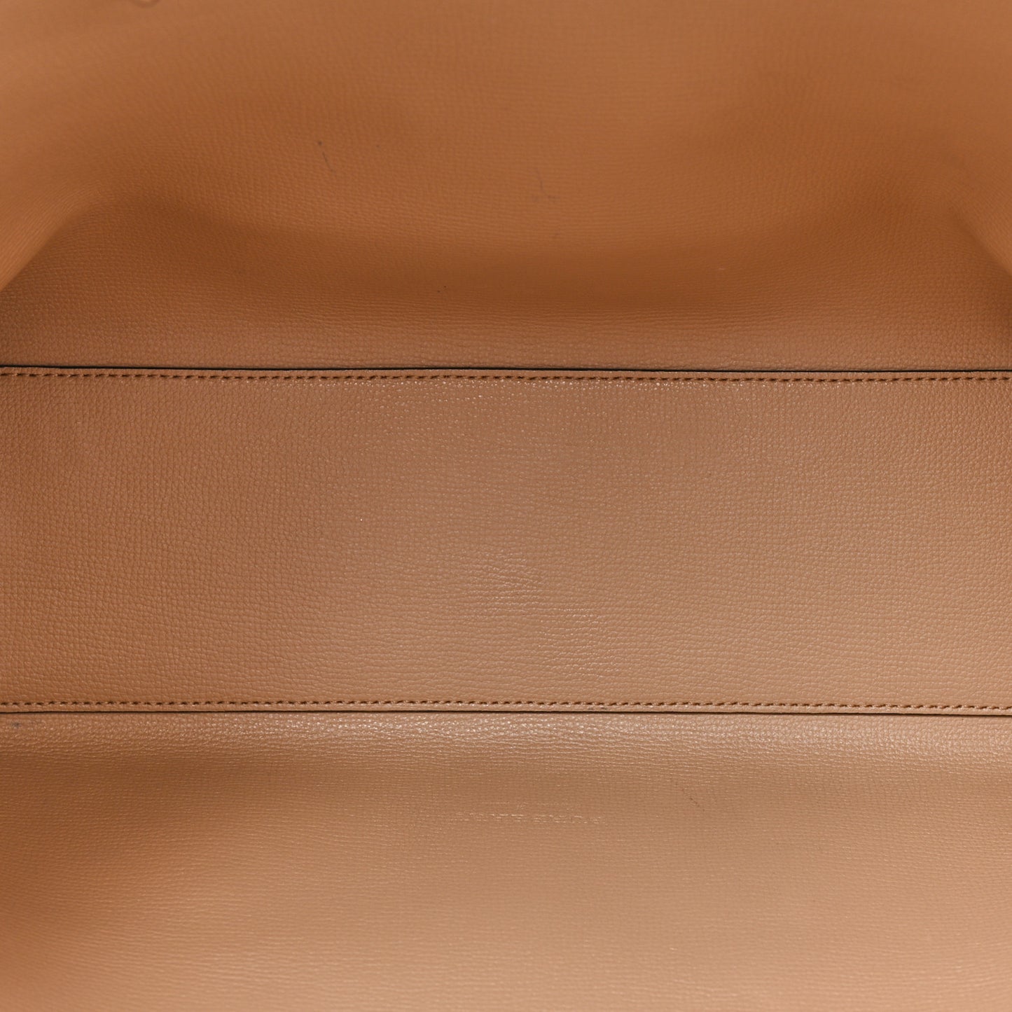 Grainy Calfskin Haymarket Check Medium Reversible Tote Camel