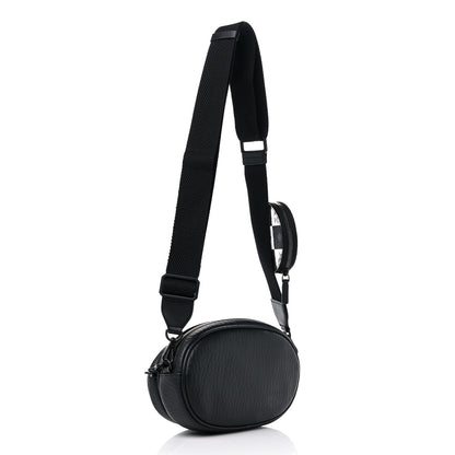 MCM Checkerboard Visetos Small Aren Multifunction Crossbody Pouch Black White 3 of 11