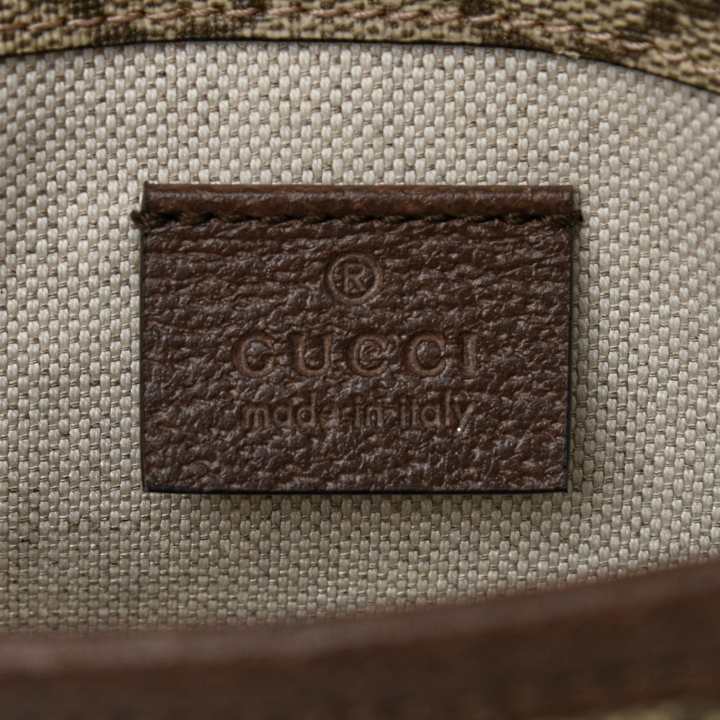 GG Supreme Monogram Neo Vintage Web Belt Bag Brown