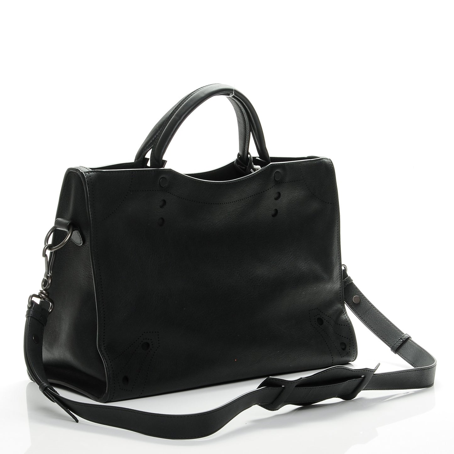 Veau Soyeux Perforated Blackout Hardware City Black