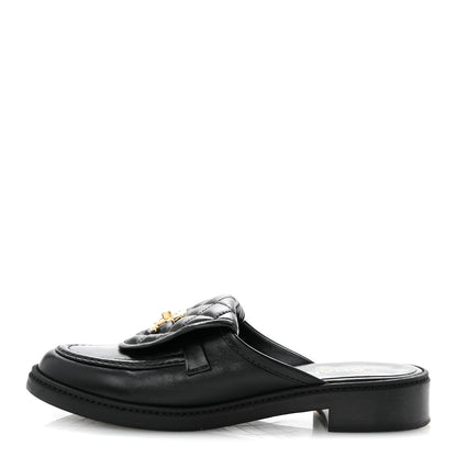 Chanel Lambskin Quilted CC Turnlock Mules 39.5 Black 1 of 11
