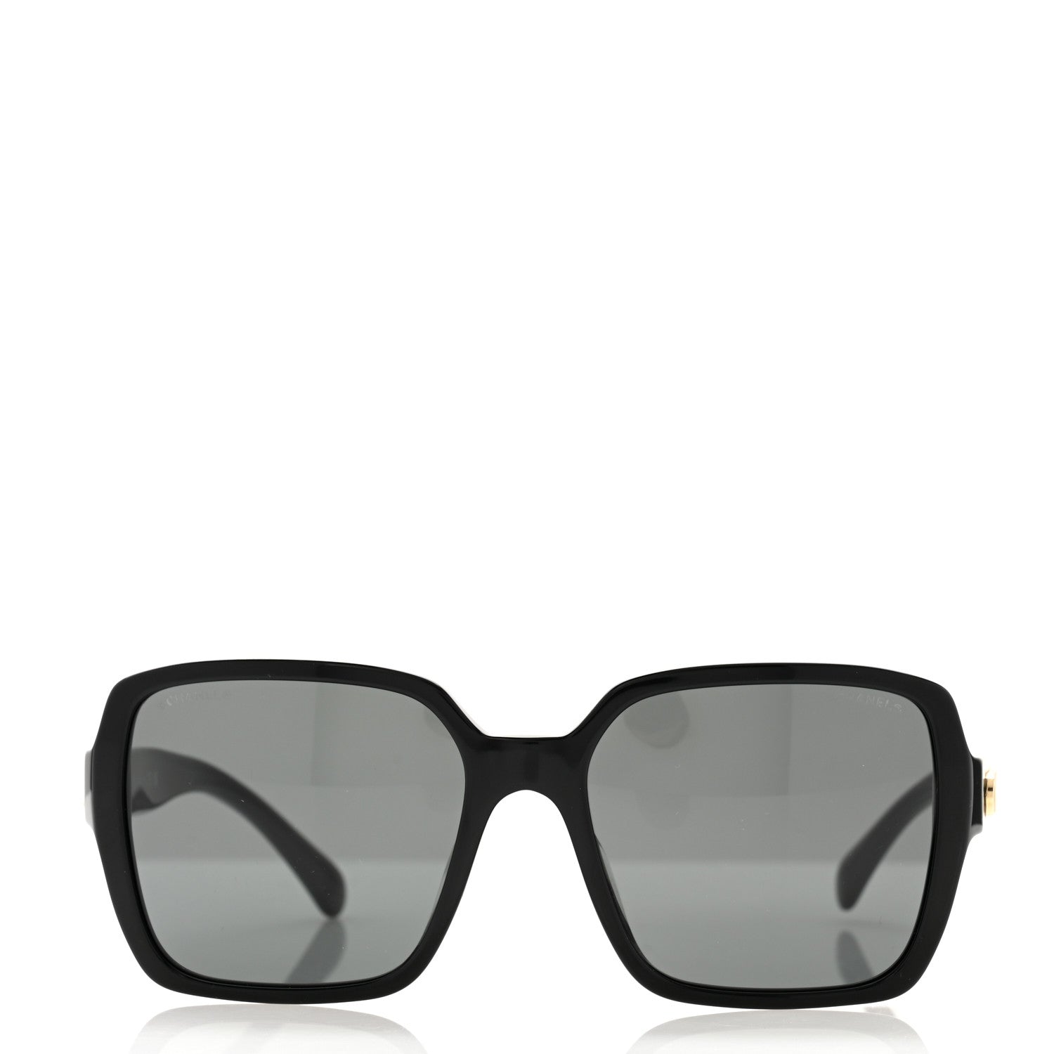 Chanel Acetate Square Sunglasses 5408-A Black 2 of 7