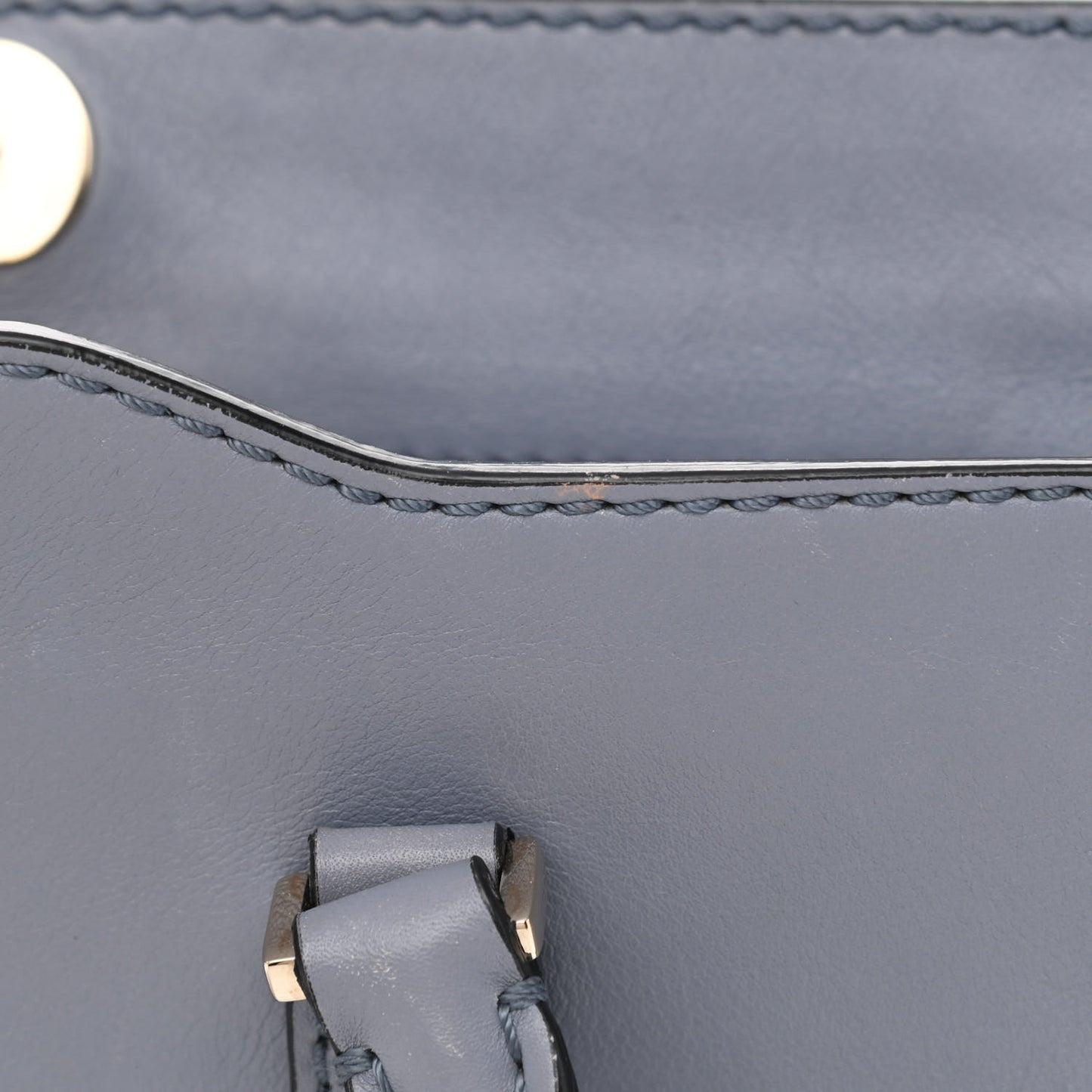 Vitello Rockstud Double Handle Tote London Stone