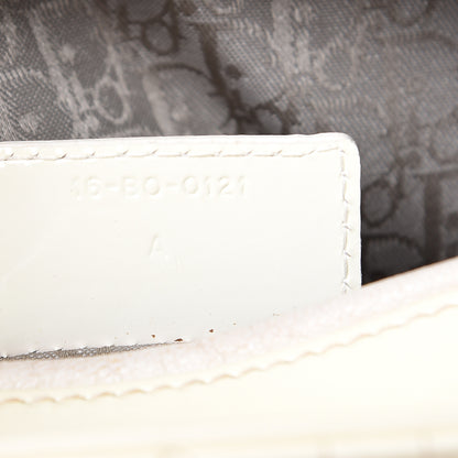 Christian Dior Patent Cannage Large Lady Dior White 7 of 15