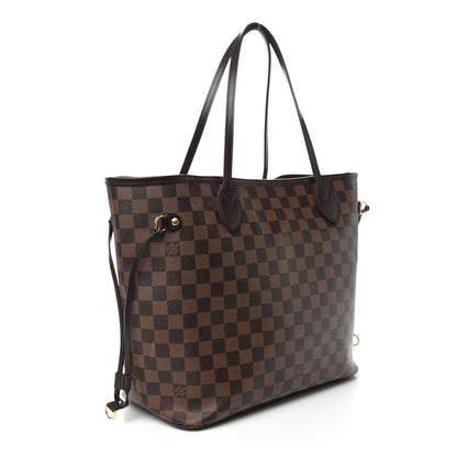 Louis Vuitton Damier Ebene Neo Neverfull MM Rose Ballerine 3 of 11