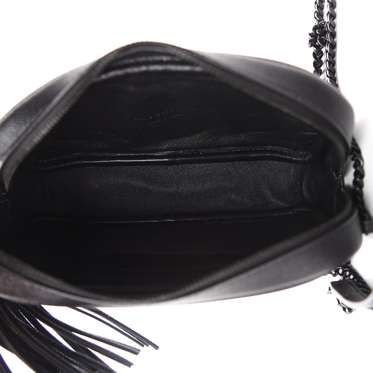 Saint Laurent Grain De Poudre Matelasse Monogram Mini Lou Camera Bag Black 5 of 12