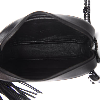 Saint Laurent Grain De Poudre Matelasse Monogram Mini Lou Camera Bag Black 5 of 12