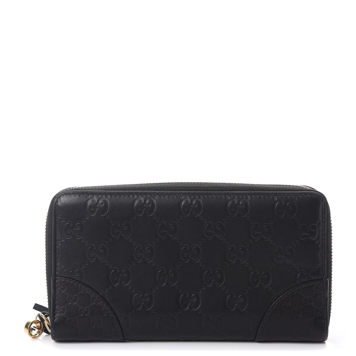 Gucci Guccissima Signature Microguccissima Bree Zip Around Wallet Black 1 of 10