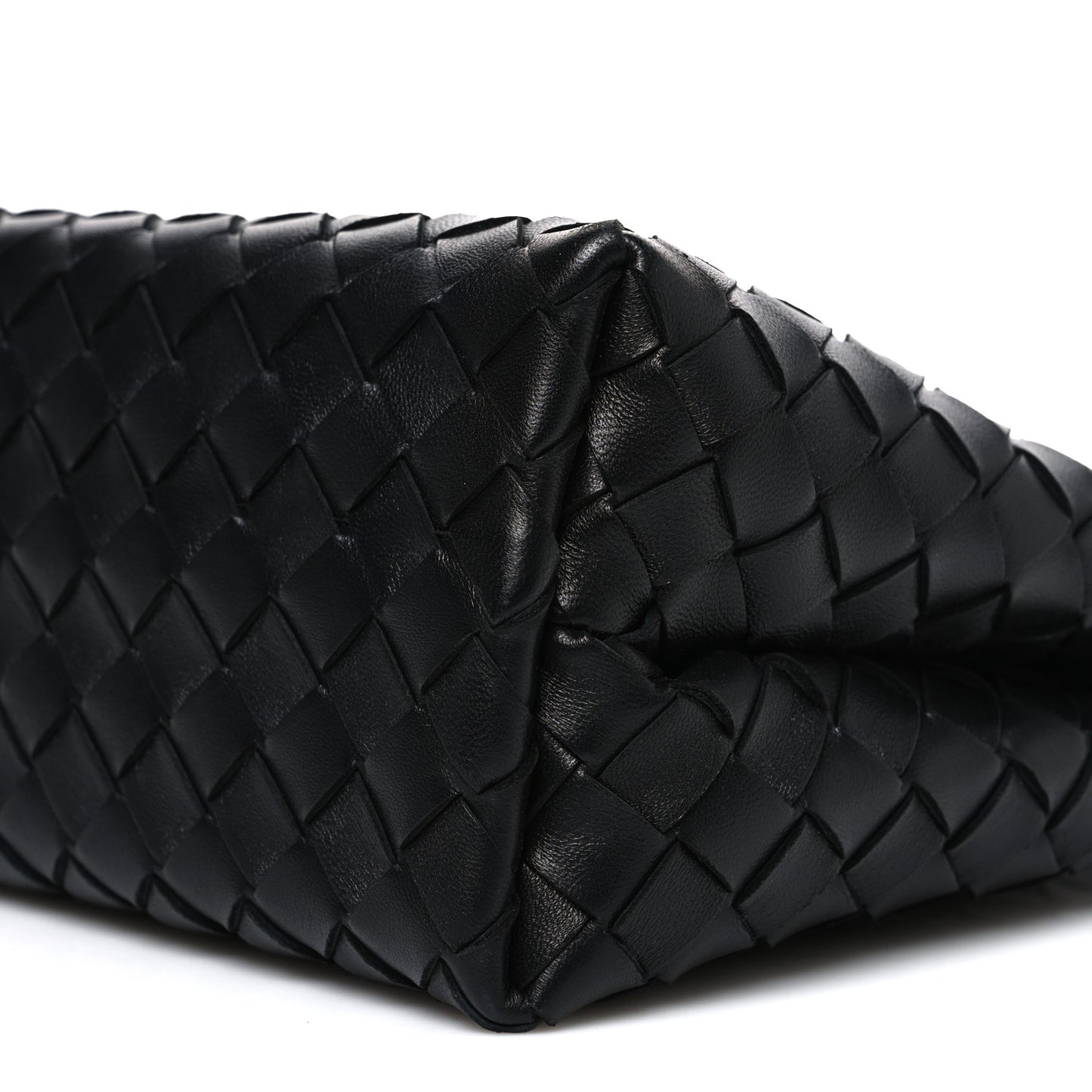 Nappa Intrecciato Small Andiamo Shoulder Bag Black