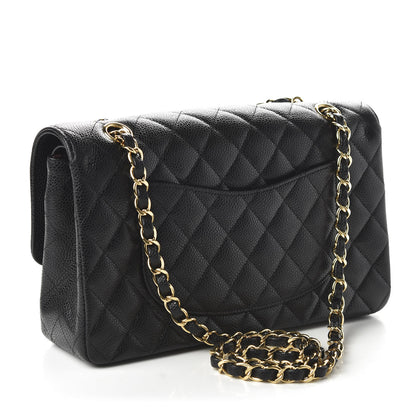 Chanel Caviar Quilted Medium Double Flap Black 3 of 11