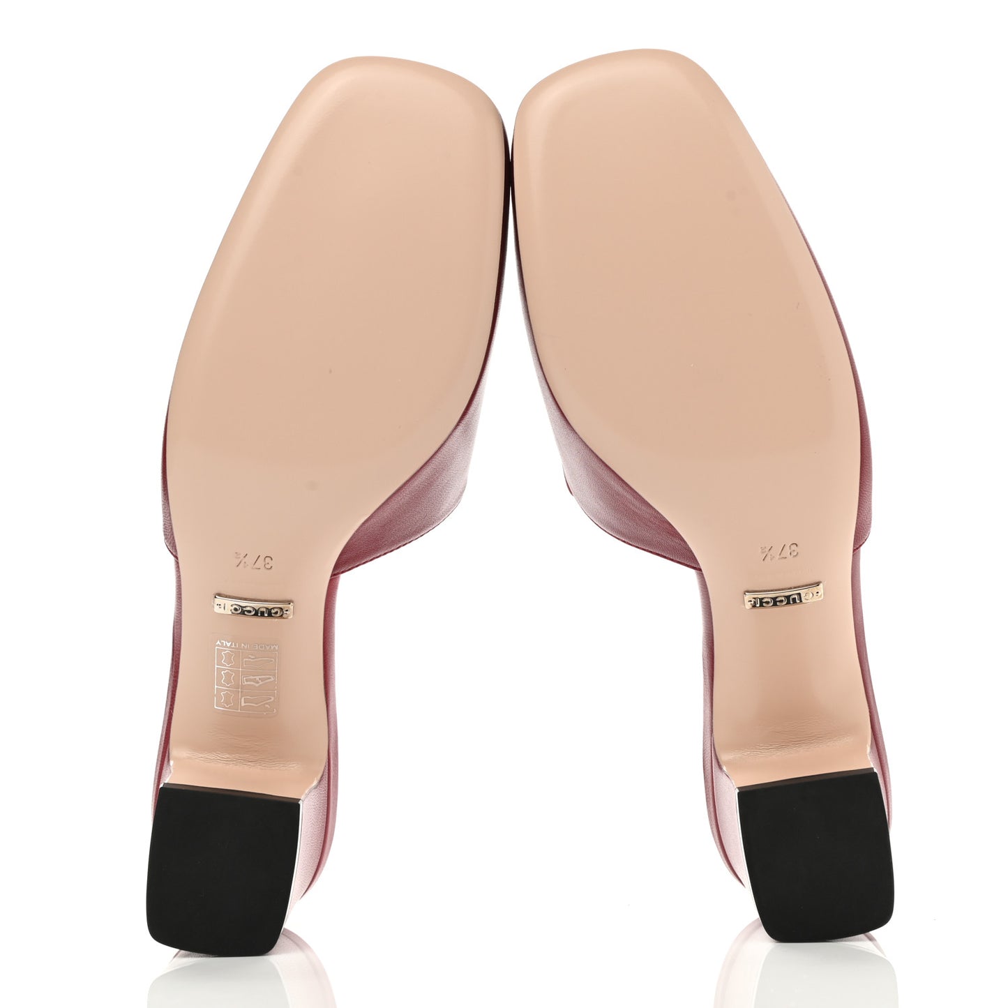 Malaga Kid Crystal Square G Madelyn Mules 37.5 Romantic Cerise