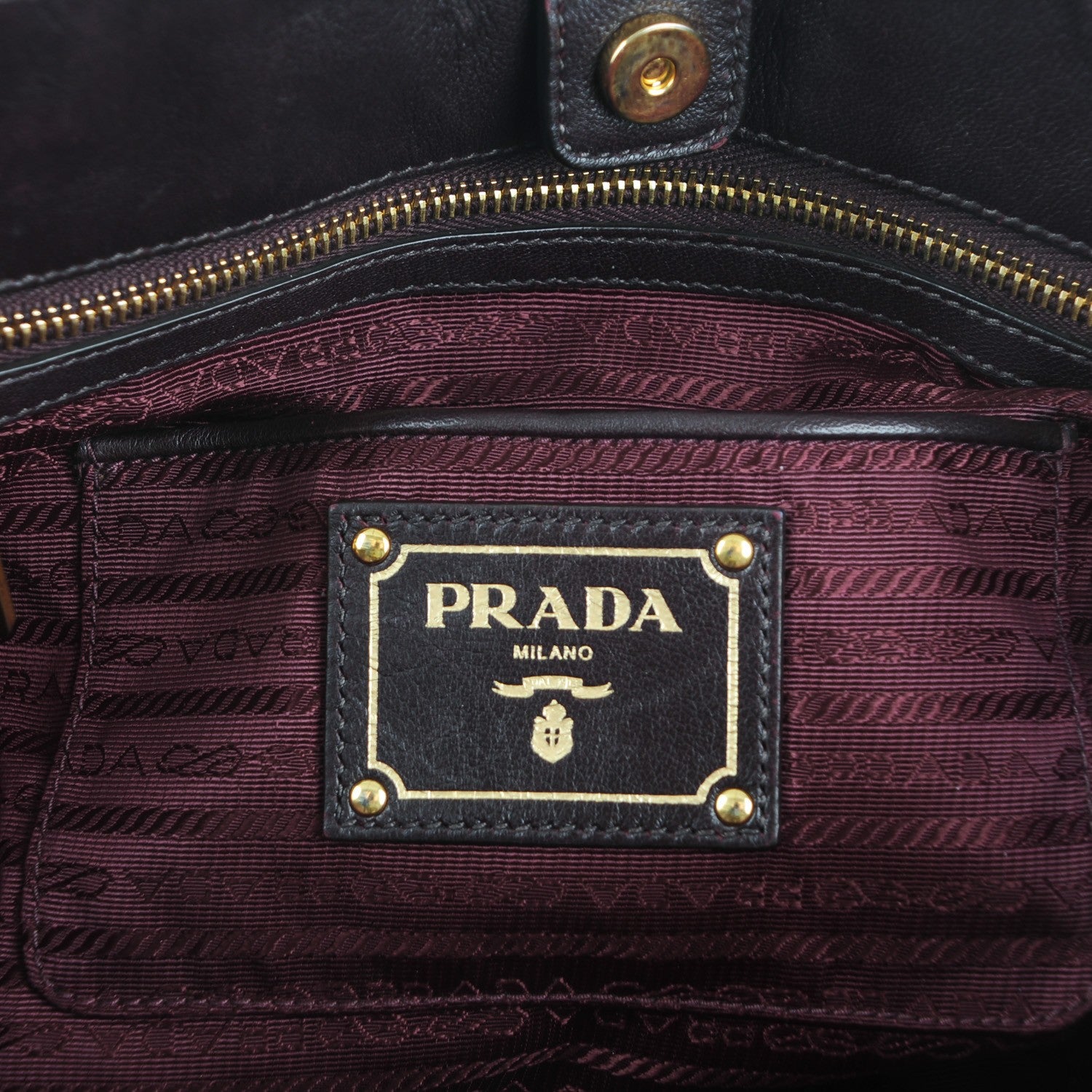 Prada Tessuto Nylon Gaufre Tote Bordeaux 6 of 8