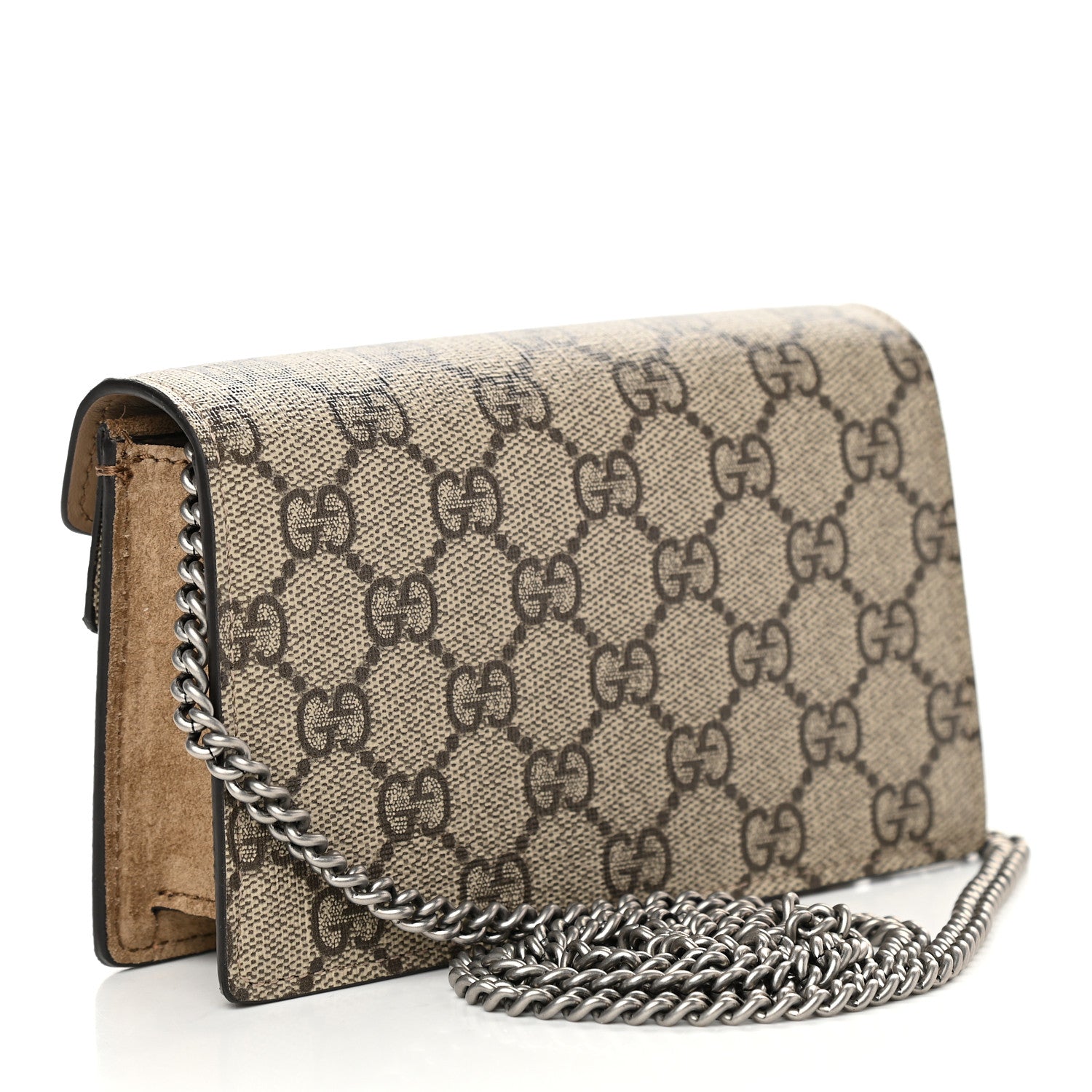Gucci GG Supreme Monogram Super Mini Dionysus Shoulder Bag Taupe 3 of 9