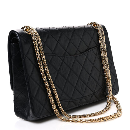 Chanel Aged Calfskin Quilted 50th Anniversary 2.55 Reissue 226 Flap Black 3 of 11