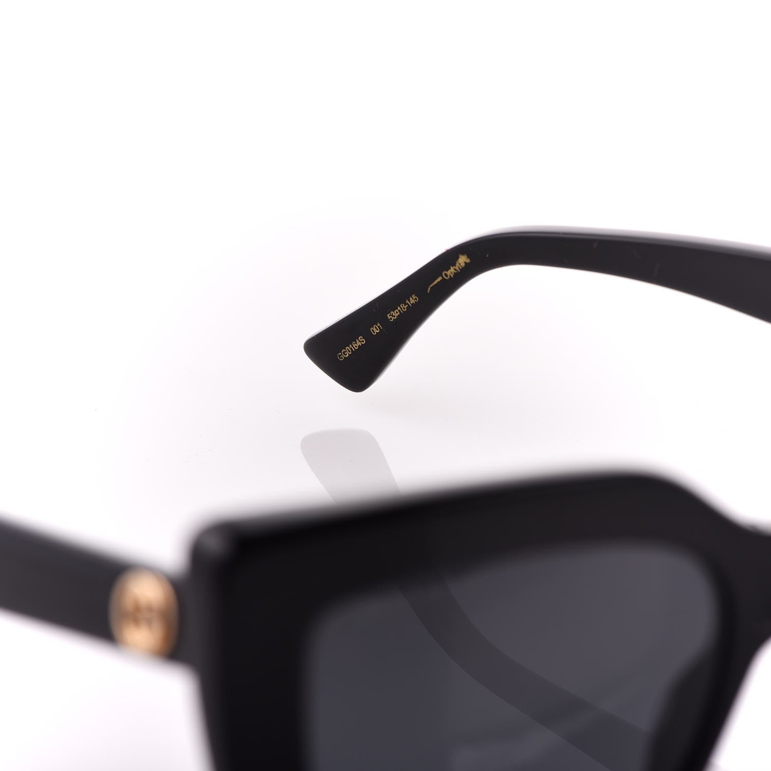 Gucci Cat Eye Sunglasses GG0164S Black 7 of 9