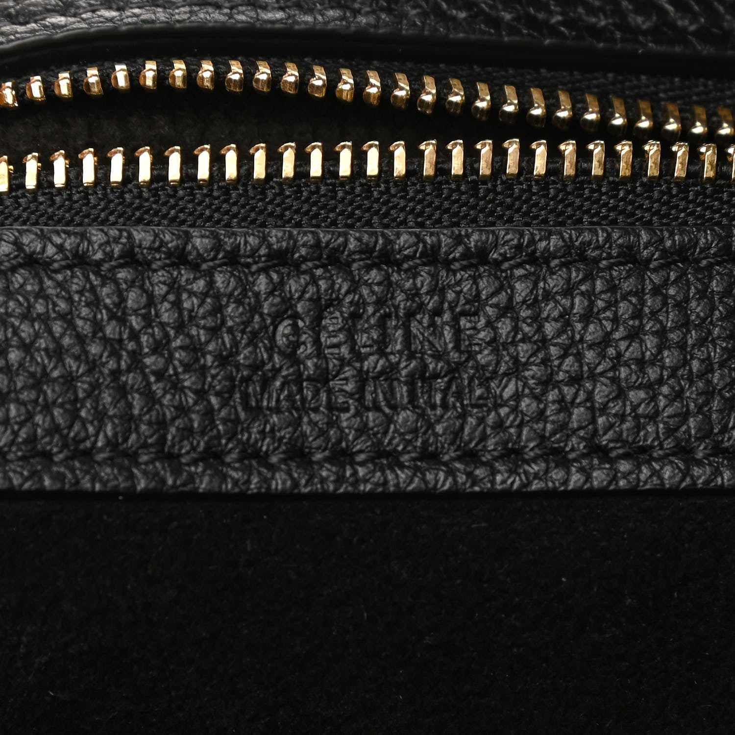 Celine Soft Grained Calfskin Medium Belt Cabas Phantom Black 6 of 11