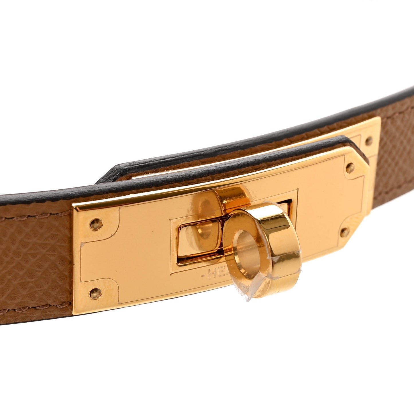 Epsom Kelly Pocket Belt Biscuit Nata