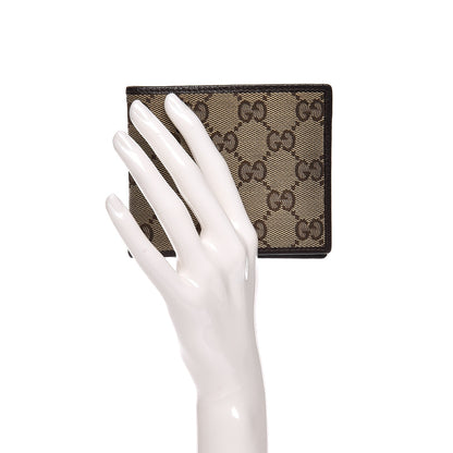 Gucci Mens Monogram Bi-Fold Wallet Dark Brown 2 of 10