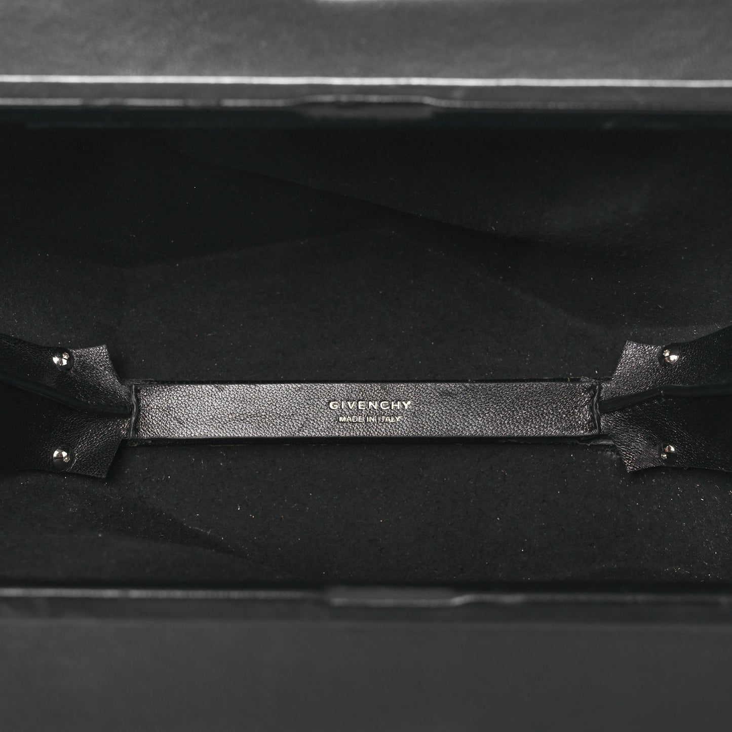 Calfskin G Chain Clutch Black