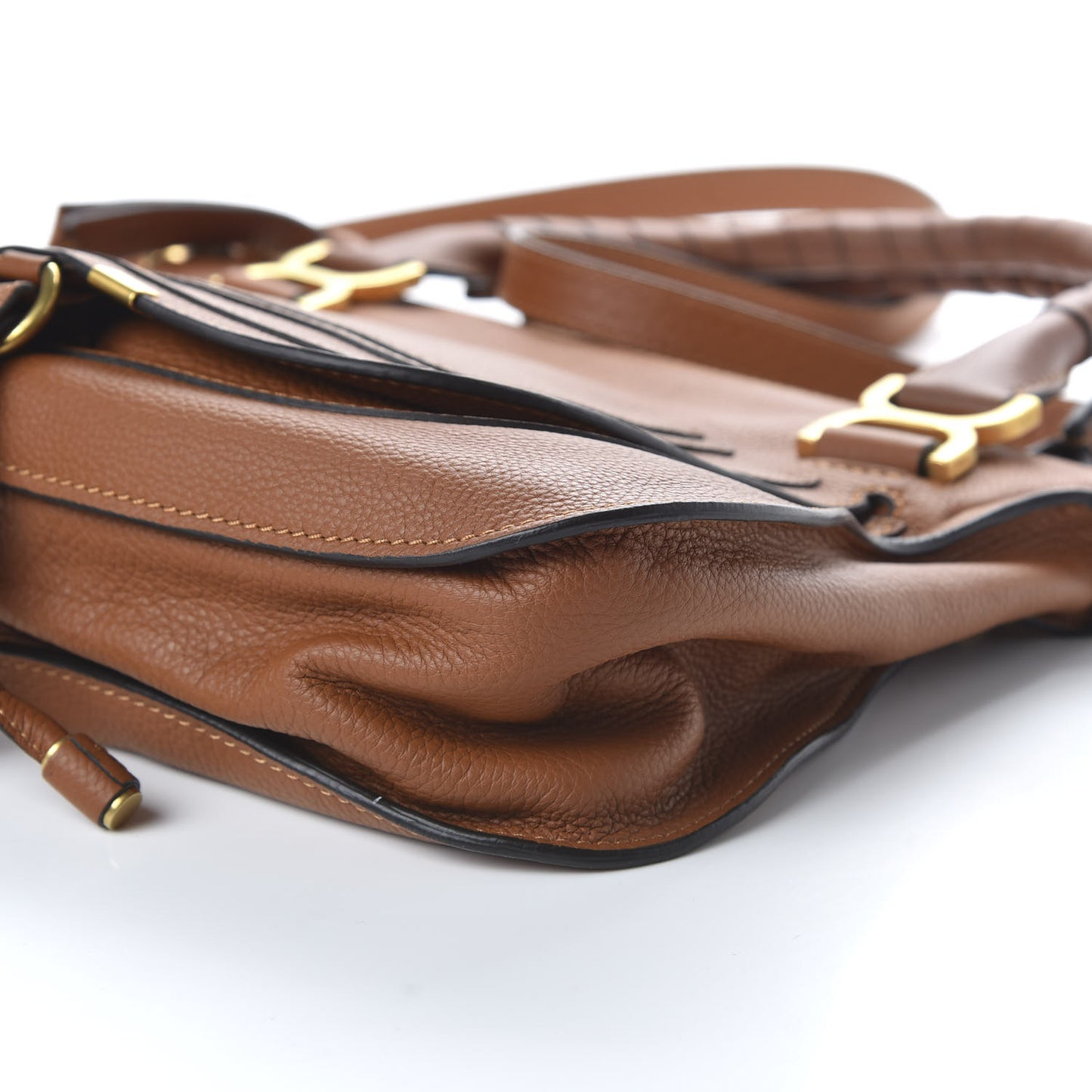 Calfskin Medium Marcie Satchel Tan