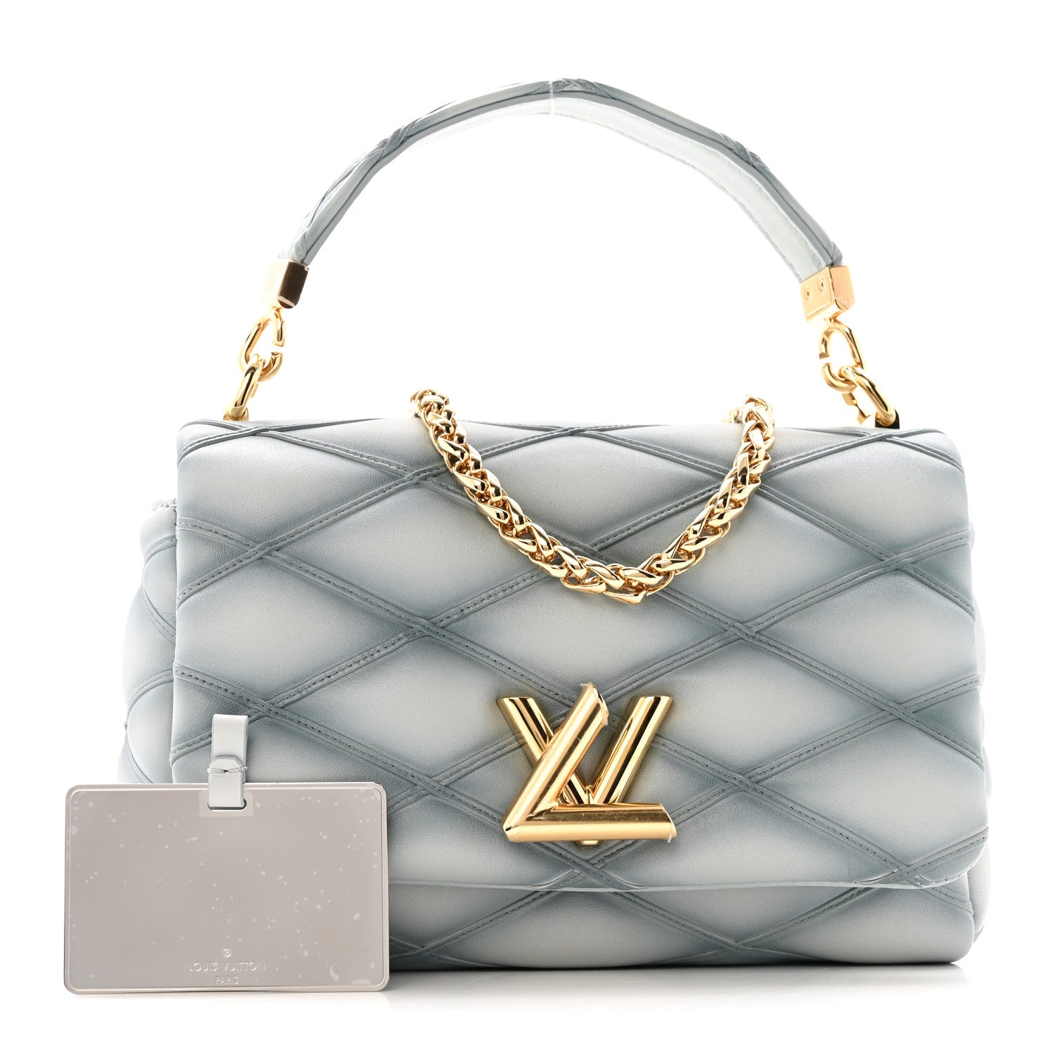 Louis Vuitton Lambskin Malletage GO-14 MM Ecume 3 of 10