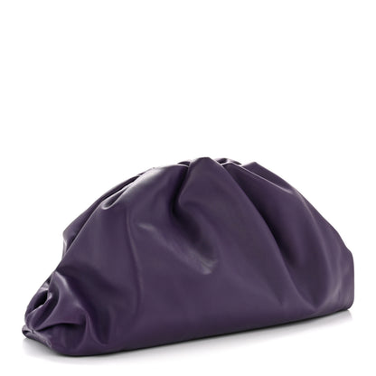 Bottega Veneta Smooth Butter Calf The Pouch Oversized Clutch Raisin 3 of 11