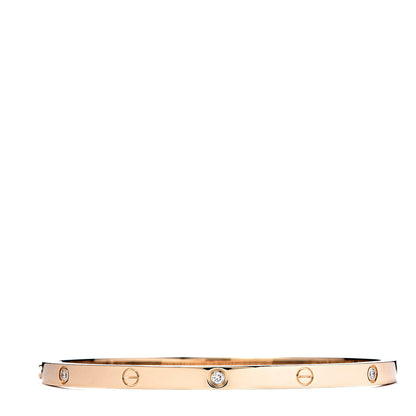 Cartier 18K Yellow Gold 6 Diamond Small LOVE Bracelet 16 3 of 6