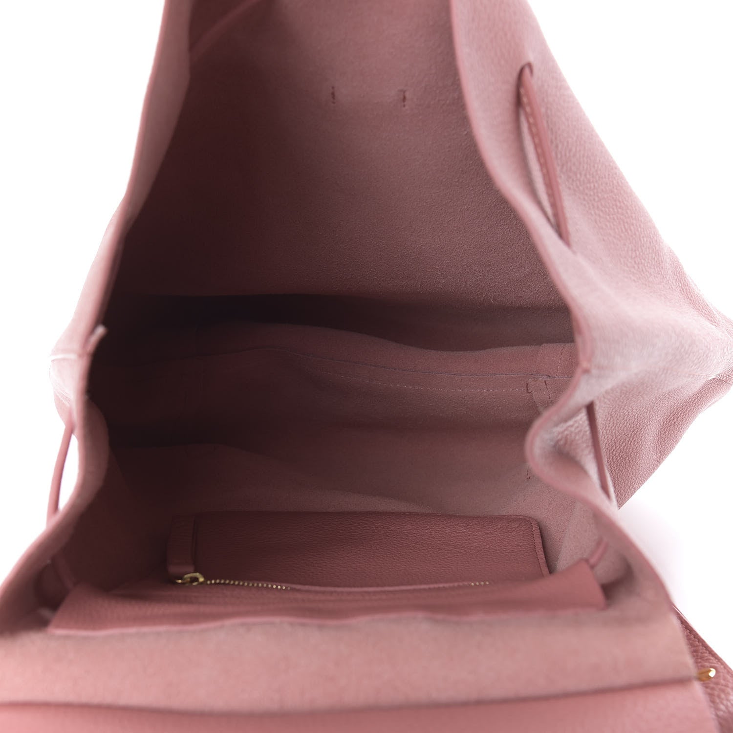 Mansur Gavriel Tumbled Calfskin Backpack Bag Blush 4 of 7