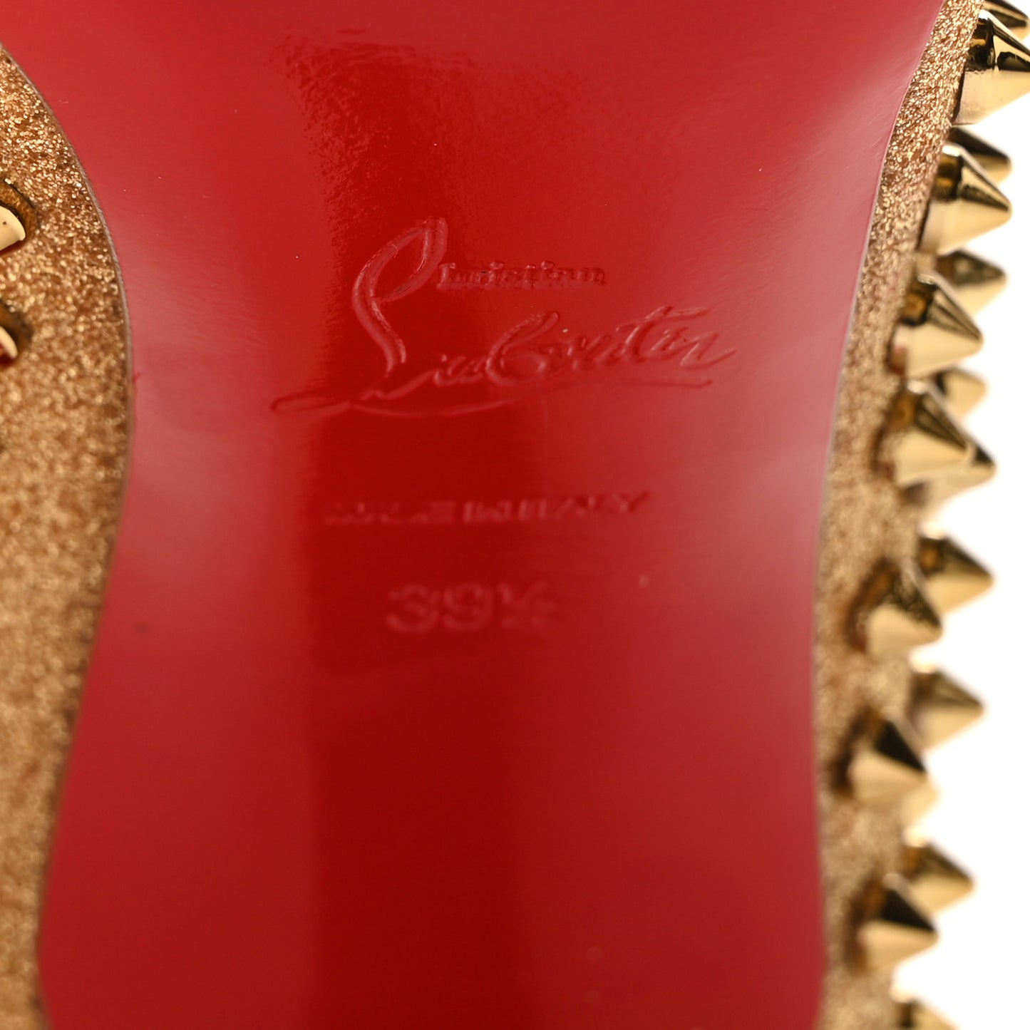 Glitter Mini Specchio Follies Spikes 100 Pumps 39.5 Gold