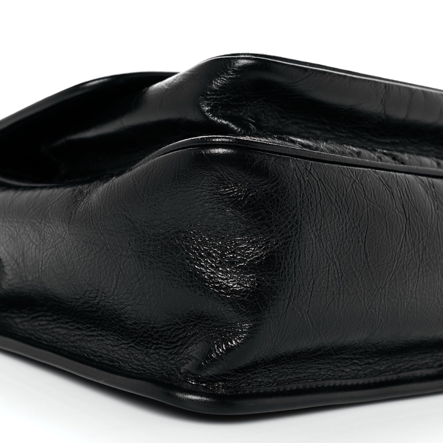 Saint Laurent Crinkled Calfskin Matelasse Monogram Medium Niki Chain Satchel Black 8 of 10