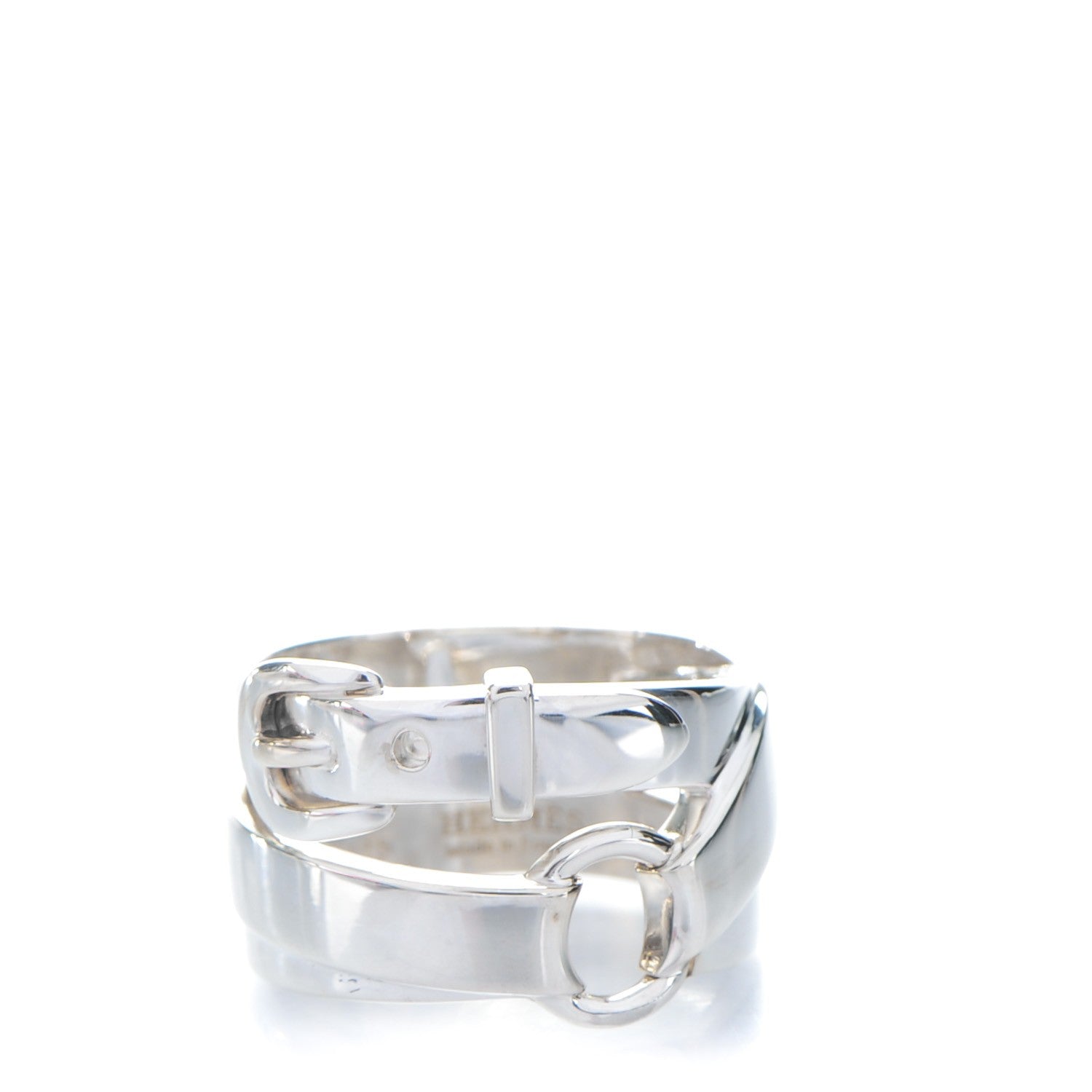 Hermes Sterling Silver MM Debridee Ring 54 6.75 1 of 5