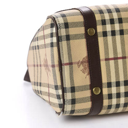 Burberry Haymarket Check Studded Bowler Brown 6 of 21